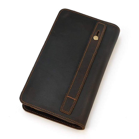 Baker Double Layer Leather Clutch Wallet