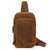 Calico Crazy Horse Leather Sling Bag