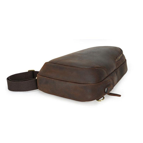 Hayes Large Capacity Leather Sling Bag