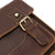 Jasper Dark Chestnut Leather Shoulder Bag