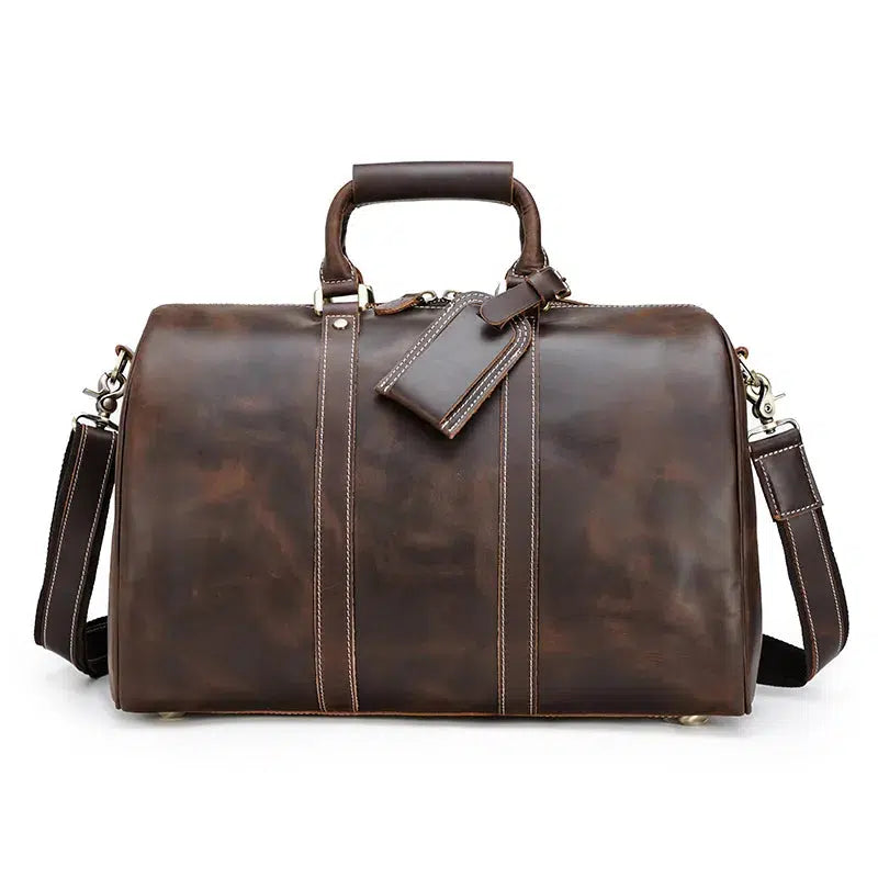 Monarch Crazy Horse Leather Travel Duffle Bag – Chilco Leather