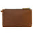 Solina Dark Brown Leather Day Clutch